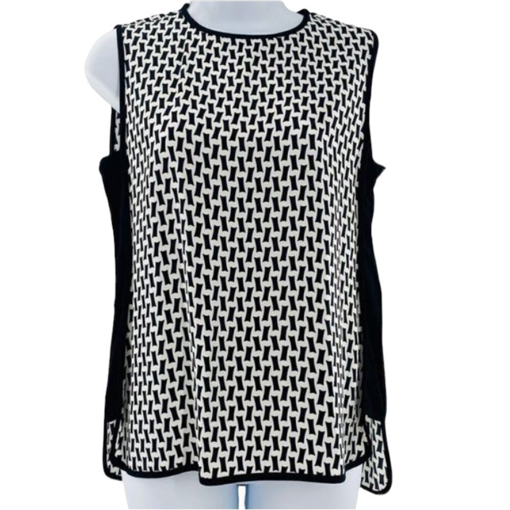 ZARA Jacquard Sleeveless Blouse